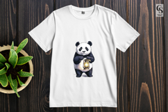 Cute Panda Animal Illustration Clipart Sublimation PNG Product Image 2
