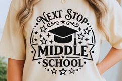 Next Stop Middle Grade Svg, Middle School Svg, Graduate Svg. Product Image 4