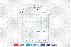 Personalized My First Year Photo Frame Svg Product Image 2