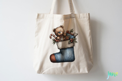 Whimsical Blue Christmas Clipart Product Image 3