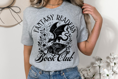 Fantasy Book Club SVG PNG Dragon Reader Fantasy Lover Product Image 3
