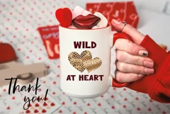 Valentine's Day Sublimation, Wild At Heart Png, Love Heart Product Image 3