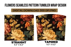 Flower Seamless Pattern Tumbler Warp Design Product Image 3