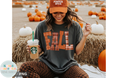 Fall PNG | Flannel Fall Letters PNG | Autumn Trending PNG Product Image 1