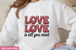 Love, love is all you need PNG, Retro Valentine Sublimation Product Image 1