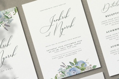 beautiful wedding card invitation with roses flower Product Image 3