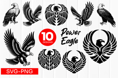 Power Eagle Symbol SVG PNG Product Image 1
