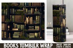 Tumbler Sublimation Wrap Magical Books Product Image 1