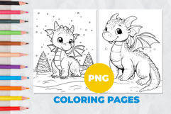 Dragon Coloring Pages | Coloring book Product Image 1