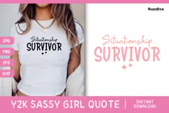 Y2K Sassy Girl Baby Tee Quote - Bratcore | Situationship Product Image 1