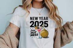 New Year Same Hot Mess PNG, Funny New Year PNG Design Product Image 3