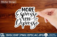 Coffee sticker design bundle, Coffee design bundle Product Image 4