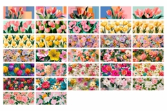 Cartoon Flowers Mug Designs, Tulips Mug Bundle Product Image 3