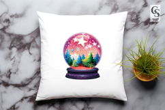 Star Snow Globe Clipart Sublimation PNG Product Image 3