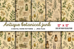 Antique Botanical Junk Journal JPG Product Image 1