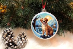 3D Christmas Dog Ornaments Engraved Bundle, 3D Dog Christmas Product Image 3