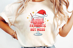 Funny Christmas Cocktail Glass Sublimation,Christmas Png Product Image 2