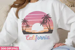 California PNG, Hello Summer Sublimation PNG Product Image 3