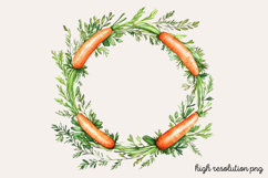 Carrot Watercolor Clipart PNG Product Image 1