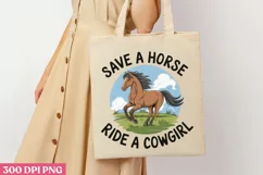Save a Horse, Ride a Cowgirl PNG Product Image 1