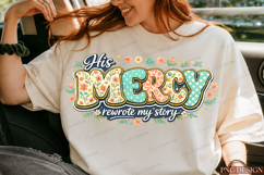 christian png,his mercy rewrote my story,faith png,religious Product Image 1