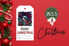 Christmas Bird Gift Tags, Christmas Tags Designs Product Image 3