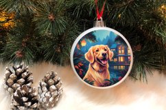 3D Christmas Dog Ornaments Engraved Bundle, 3D Dog Christmas Product Image 3