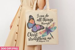 I can do all things through Christ PNG, Dragonfly Sublimatio Product Image 3