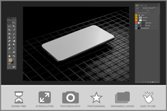 Phone Mockup Gridline Product Image 3