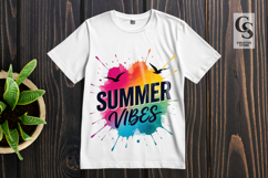 Summer Vibes Rainbow Beach Clipart PNG Sublimation Product Image 3