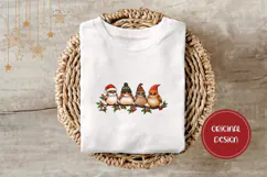 Cartoon Christmas Bird Illustration, Cute Winter Birds PNG Product Image 3
