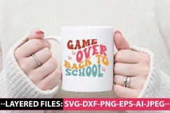 Game over back to school retro SVG Design Product Image 3