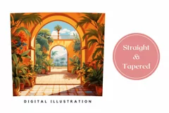 Summer Tumbler Wrap Design, Vacation Tumbler Template Product Image 3