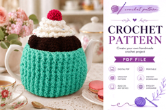 Cupcake Tea Cozy Crochet Pattern PDF Product Image 4