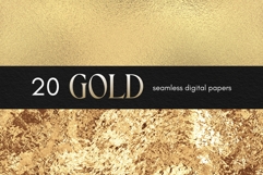 Gold Seamless Digital Paper Pack, Luxury Gold Backgrounds Product Image 3