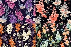 Boho Snapdragon Seamless Patterns - 300DPI Product Image 3