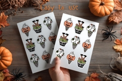 Cartoon Character Halloween Stickers EPS, PNG, JPG Product Image 3
