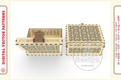 Box Organizer v25 - laser cut file - Glowforge ready SVG Product Image 3