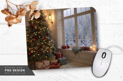 Cozy Christmas Morning with Tree and Gifts Mouse Pad PNG Product Image 1