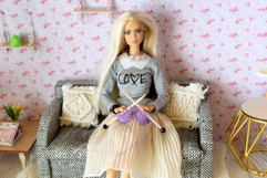 Miniature needles with knitting yarn tutorial PDF dollhouse Product Image 3