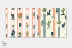 Cacti digital paper, background clipart Product Image 3