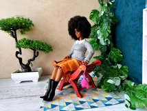 Miniature tabouret digital file baroque dollhouse furniture Product Image 3