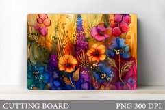 Flowers Cutting Board. Floral Cutting Board Design Product Image 1