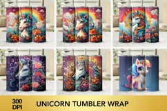 20 Png Unicorn Tumbler Wrap Sublimation Product Image 3