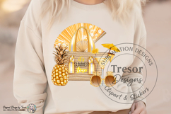 It's Summer Time Golden Beach Design | Tropical Vacation Art Product Image 7