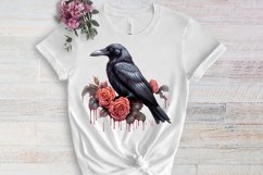 Gothic Halloween Watercolor Clipart PNG, Halloween PNG Product Image 3