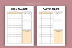 Simple Minimal Daily Planner Template Editable Canva Product Image 3