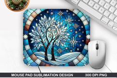 Christmas Tree Mouse Pad Sublimation,Christmas Mouse Pad PNG Product Image 1