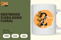 Rustwood Flora Boho Floral Monogram Product Image 1