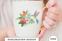 Watercolor Hummingbird Sublimation Downloads Product Image 3